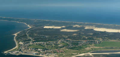The North Sea as seen from an aerial image.
